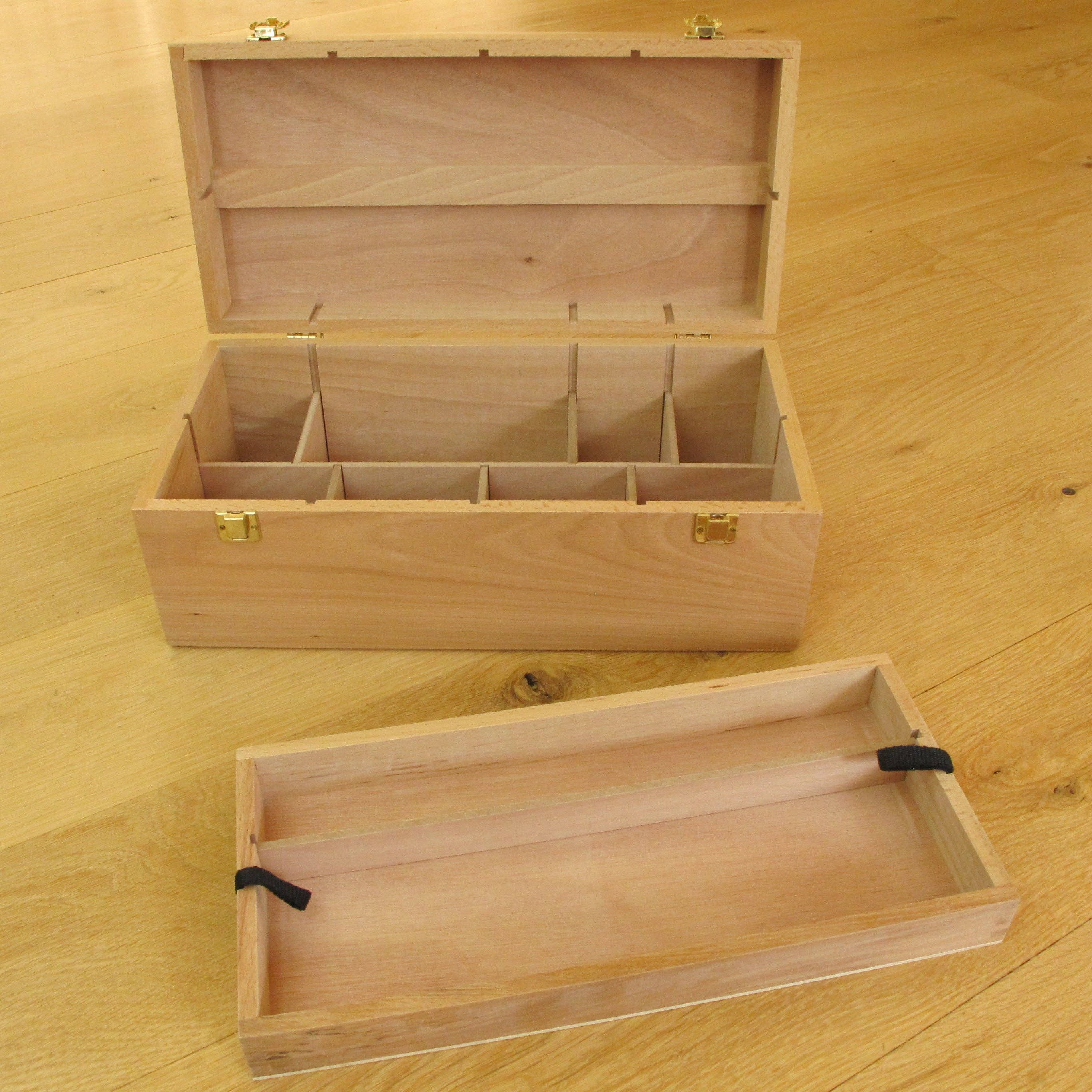 Loxley Arts – wholesale Decorative box – Loxley Howden - Artists' Wooden Box with Lift Out Tray4
