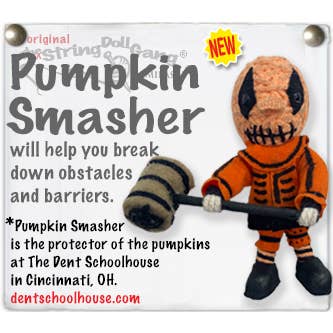 Pumpkin Smasher String Doll Keychain for wholesale by Kamibashi