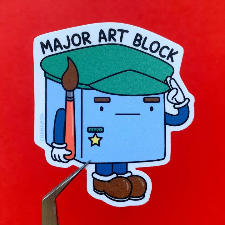 Major Art Block klistermærke for engroshandel hos Maison Chanamon