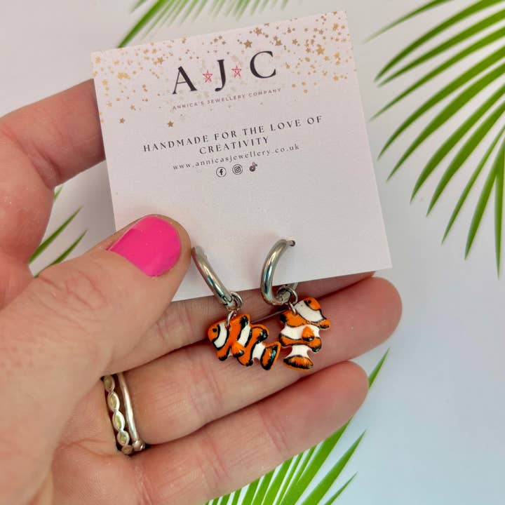 Orange, White and Black Clown Fish for wholesale by Annica’s Jewellery Co