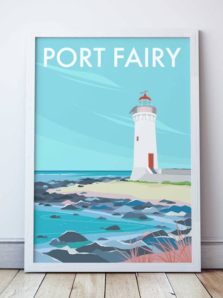Port Fairy Travel Print for wholesale by Seascape Prints