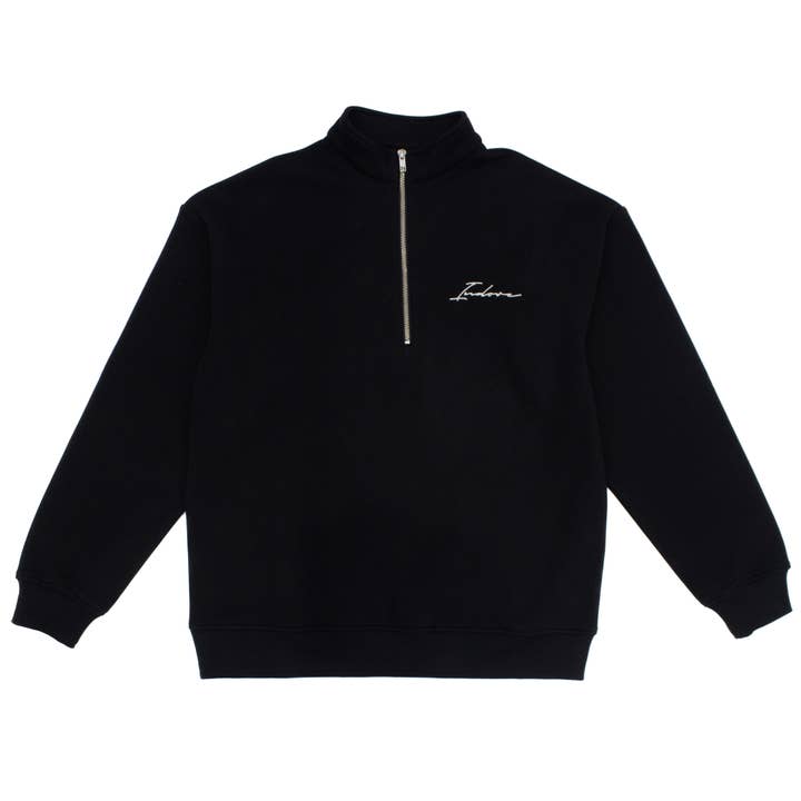 ENSEMBLE SIGNATURE QUARTER ZIP - NOIR pour la vente par INDORECOLLECTION
