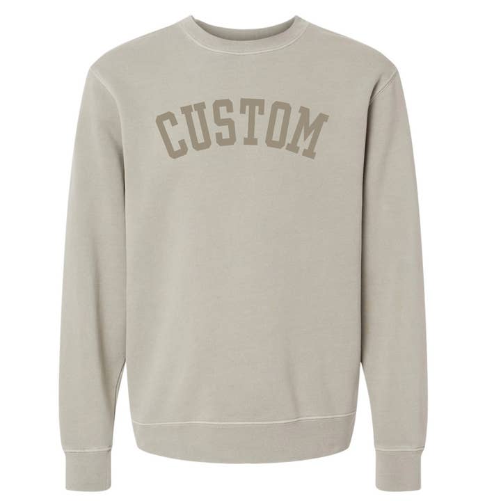 Jupmode - Wholesale Graphic Sweatshirt - Unisex - Custom Puff Print Tone on Tone Sweatshirt18