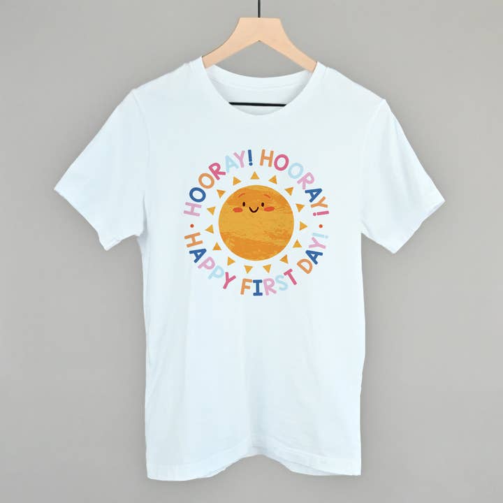 Hooray Hooray Happy First Day for wholesale by Ivy + Cloth