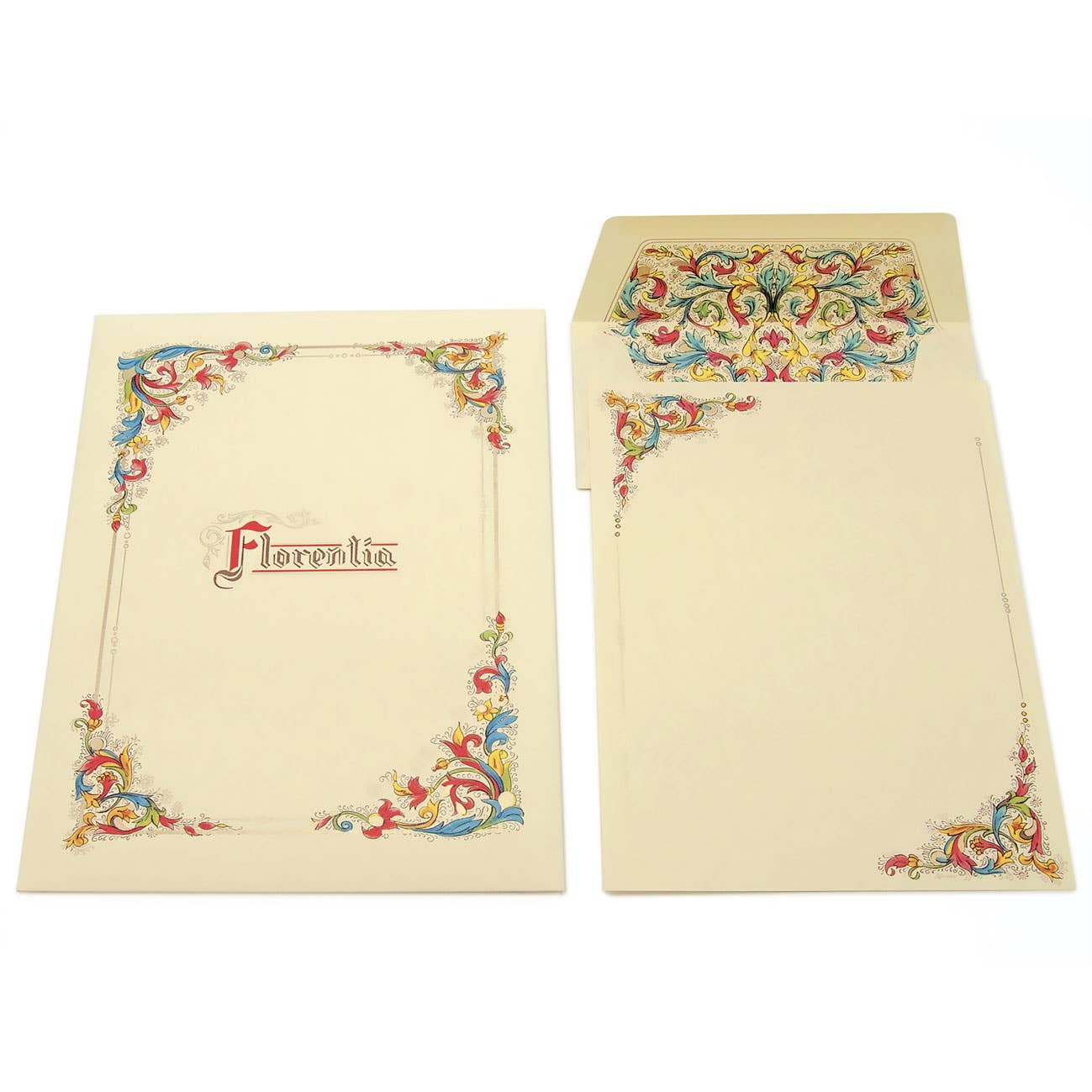 Kartos – Engroshandel Brevpapir/sæt med noteskort – Florentia-sæt0