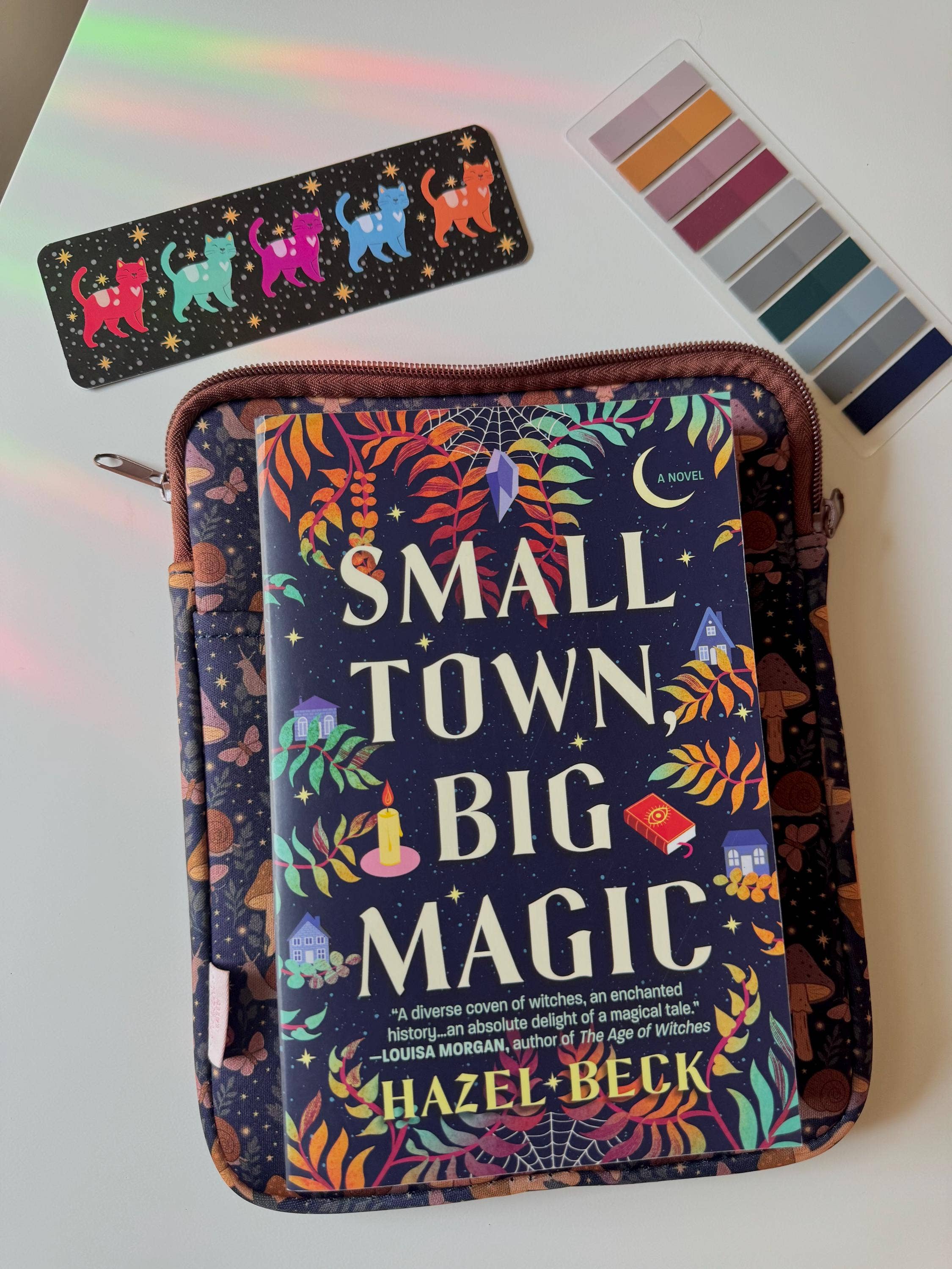 CrescentCatCo - Wholesale Pouch - Women's - Fantasy Reader Book & Kindle Pouch, Medium E-Reader Zip up Book Sleeve2