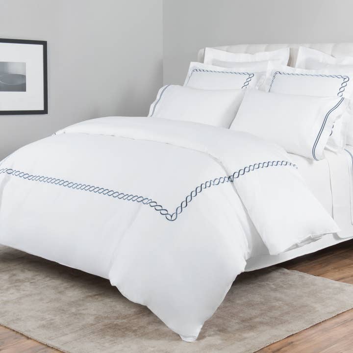 Mélange Home - Wholesale Duvet Cover - 600 Thread Count Rope Embroidered Duvet Cover Set1
