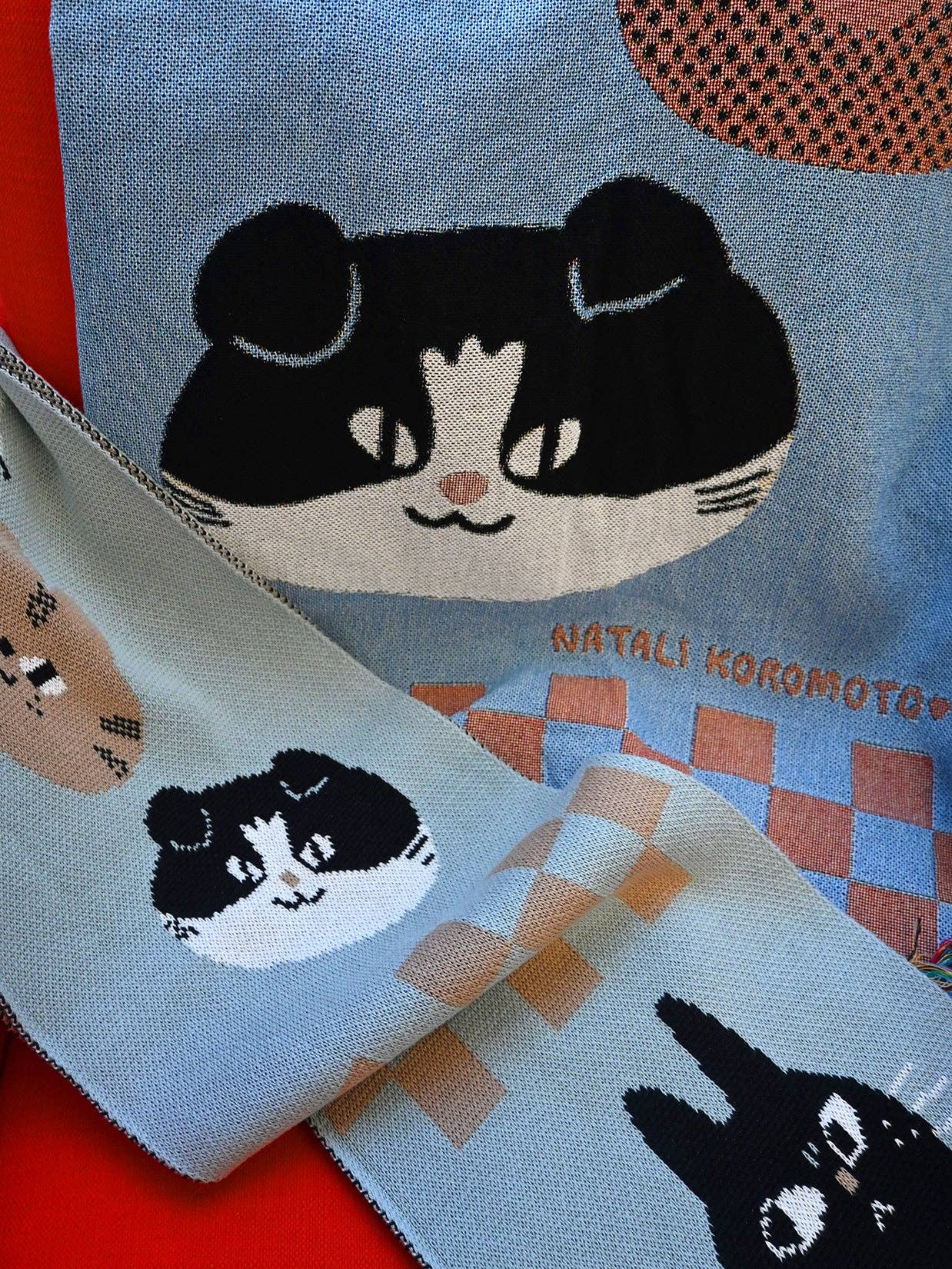 Natali Koromoto - Venta al por mayor Mantas de sofá - Manta «CATS»7