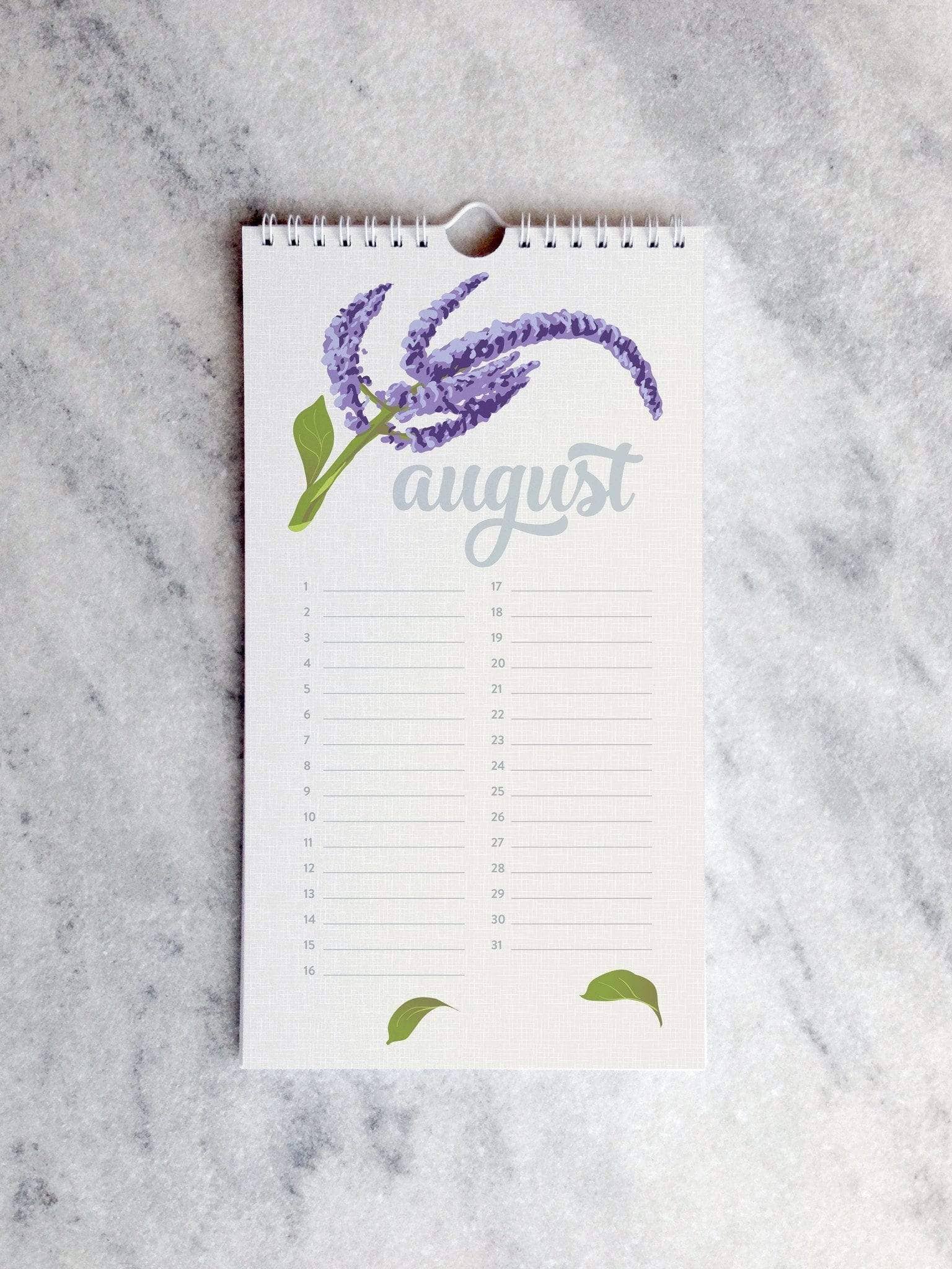 Favorite Story - Wholesale Calendar - Celebration Calendar, Wildflower4