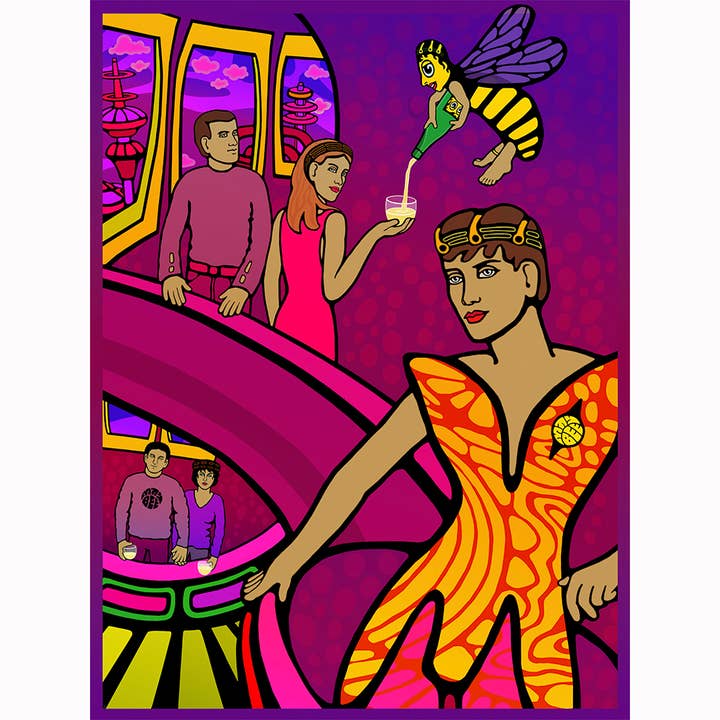 May Bee — Epic 5-Foot Canvas for wholesale by Carolyn Ferris Art