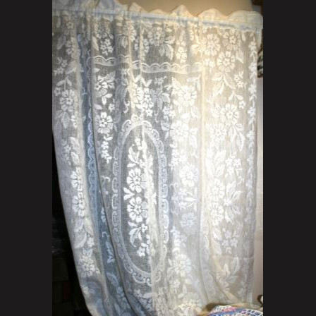 Eastern Sunrise Lace And Linens Inc. – Cortina por atacado – Painel de Cortina de Renda de Jardim de Flores Feito por Encomenda com Bainha para Varão Costurada1