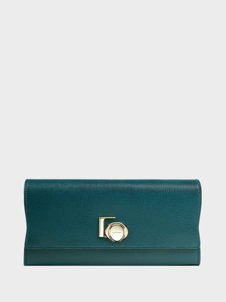 Carteira Continental Verde Marinho por atacado de Lotyere