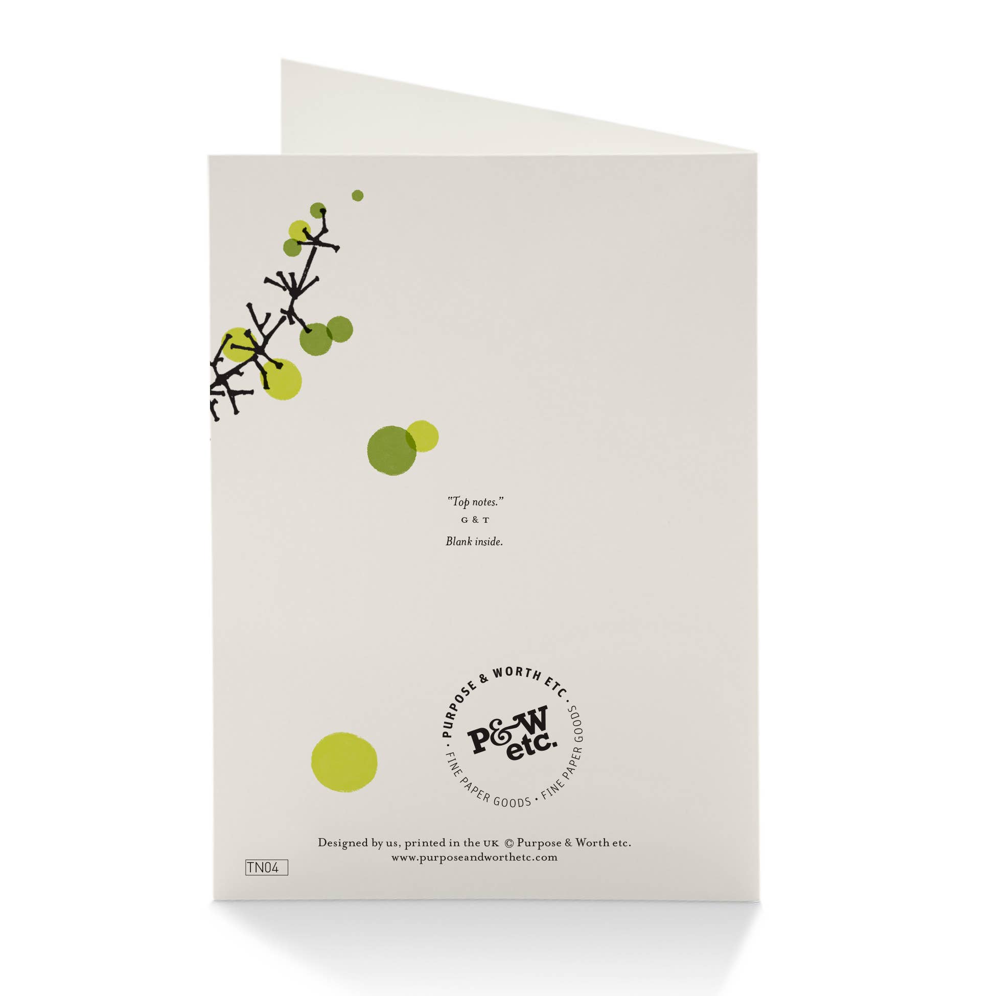 Purpose & Worth etc - Wholesale Everyday Greeting Card - Grapes and Tangerines Note Card | Note Card | Greeting Card1