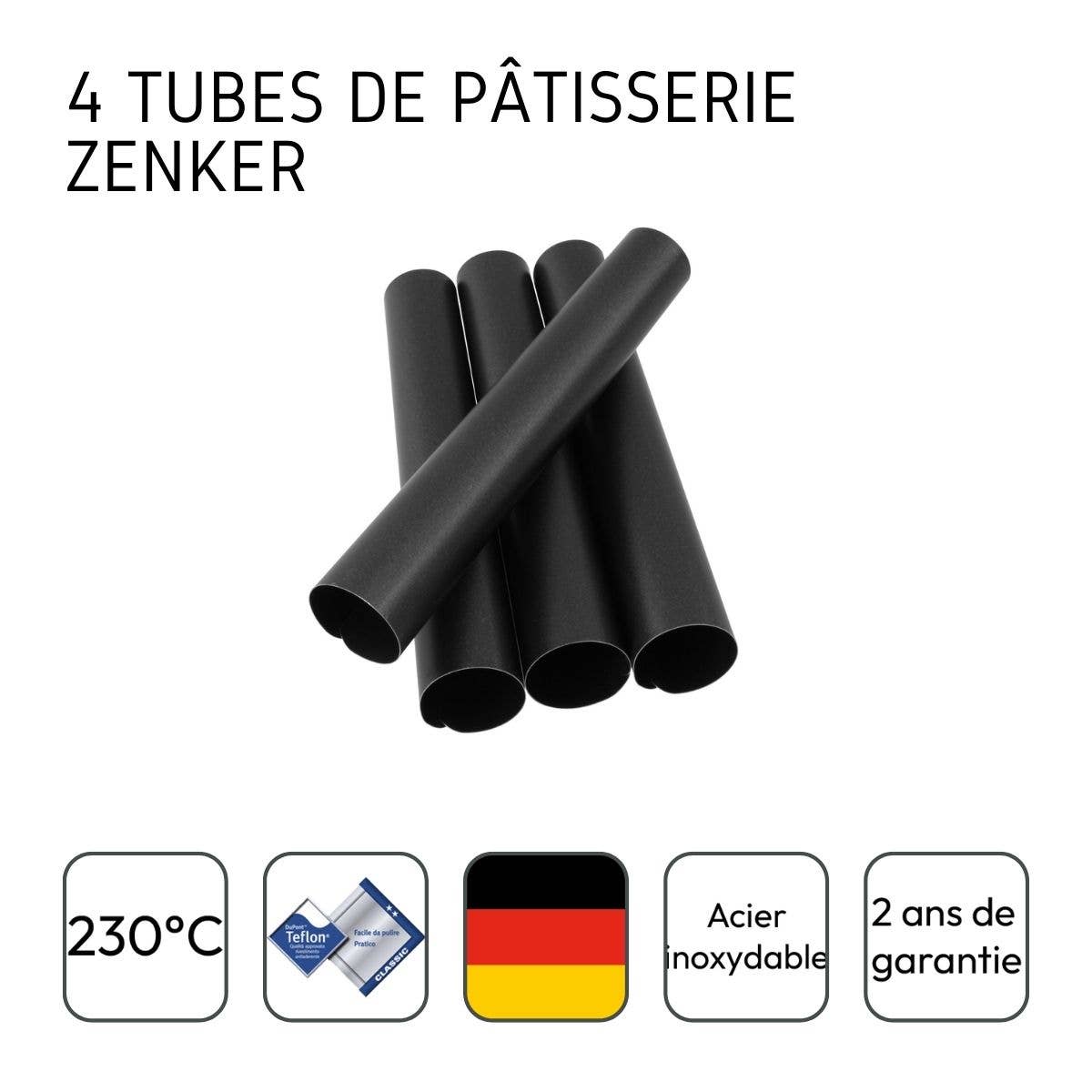 Zenker - Wholesale Cake Decorating Kit - Set of 4 Zenker tube cake molds4