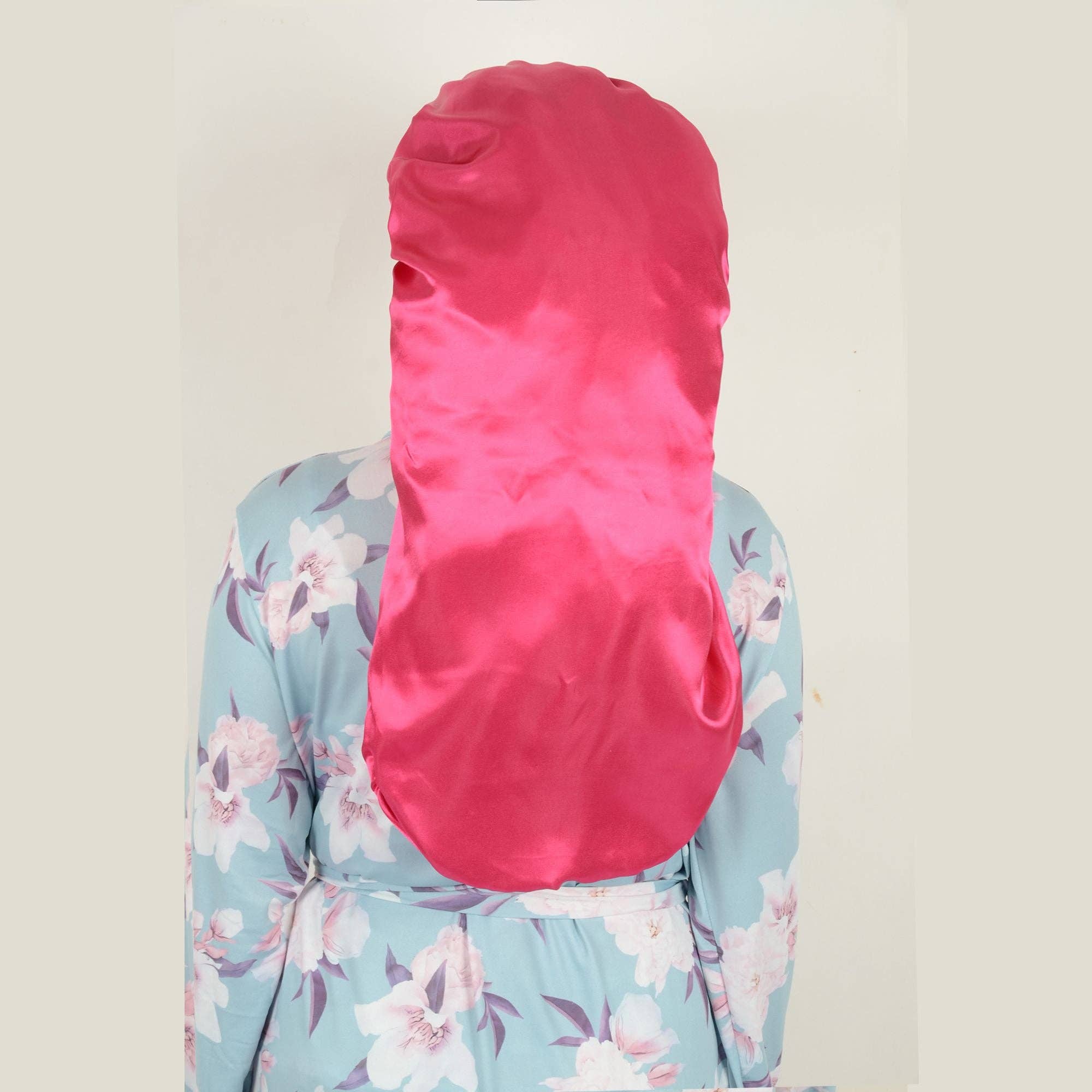 AK Brand - Wholesale Sleep Cap / Bonnet - Women's - Satin Long Bonnet Sleep Cap with Stretch Turban Band27