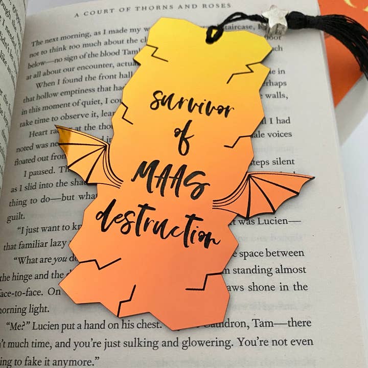 zoo&roo - Wholesale Bookmark - Survivor of Maas Destruction bookmark ACOTAR TOG CC6