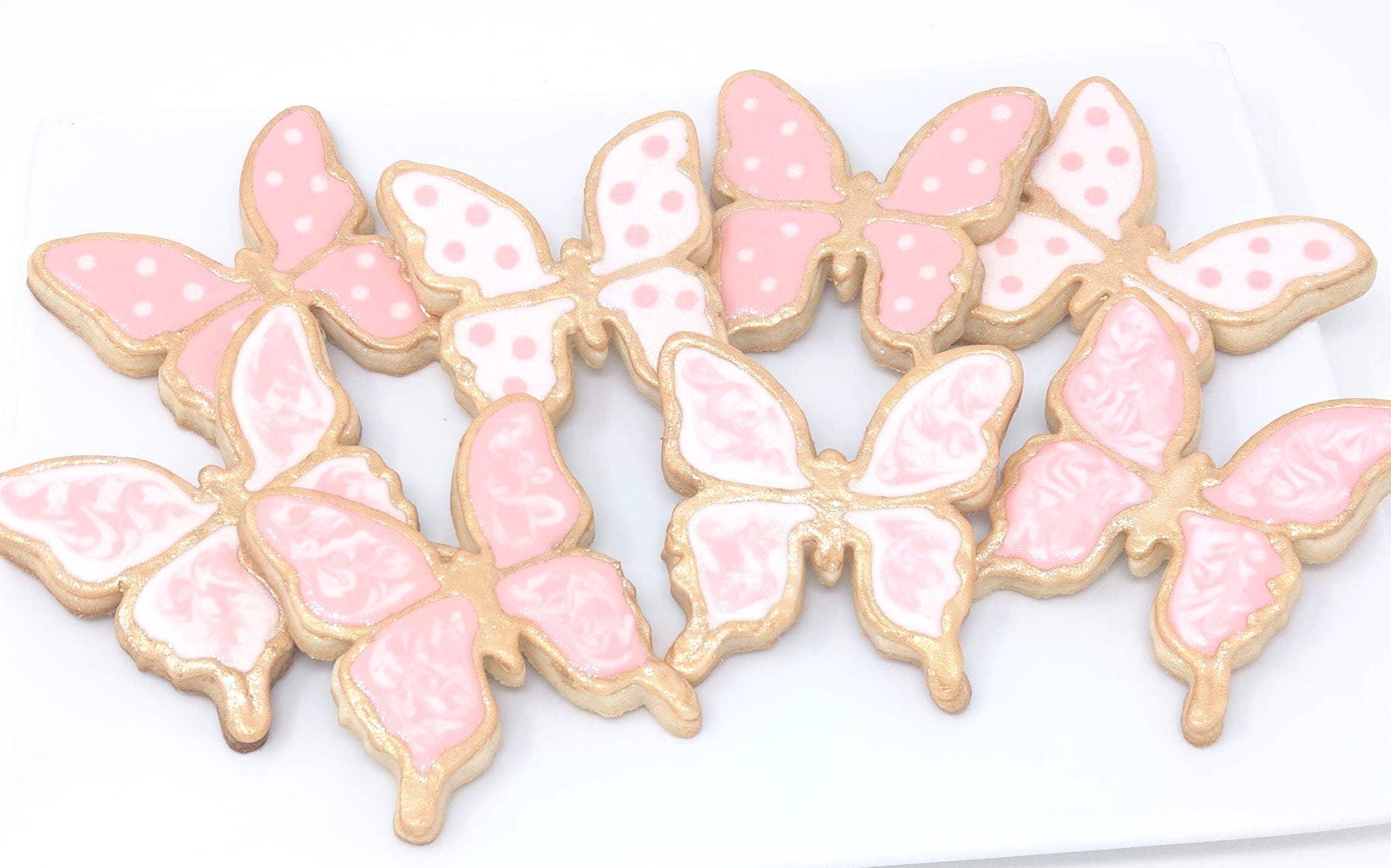 Wild Angel Treats, LLC - Wholesale Cookie - Spring Butterfly Royal Icing Cookies0