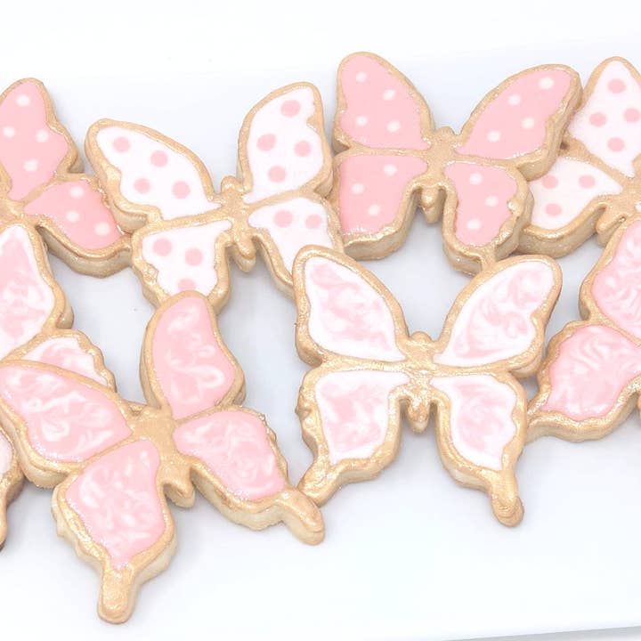 Wild Angel Treats, LLC – Großhandel Cookie – Spring Butterfly Royal Icing Kekse