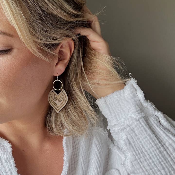 Wicket Goods - Wholesale Dangle Earrings - Haida | Mushroom