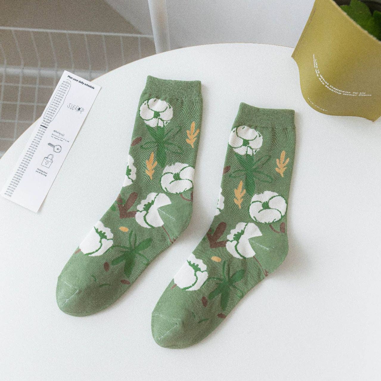 Funkyrel® Atzbranding Limited - Vente Chaussettes – femme - Rufia - Chaussettes mi-mollet femme série verte0