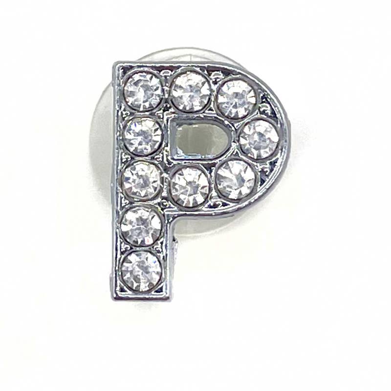 SugarQuoteMeNot LLC - Vente Accessoire pour chaussures - Charms Crocs Lettres Alphabet en Strass Argentés - Lot de 222