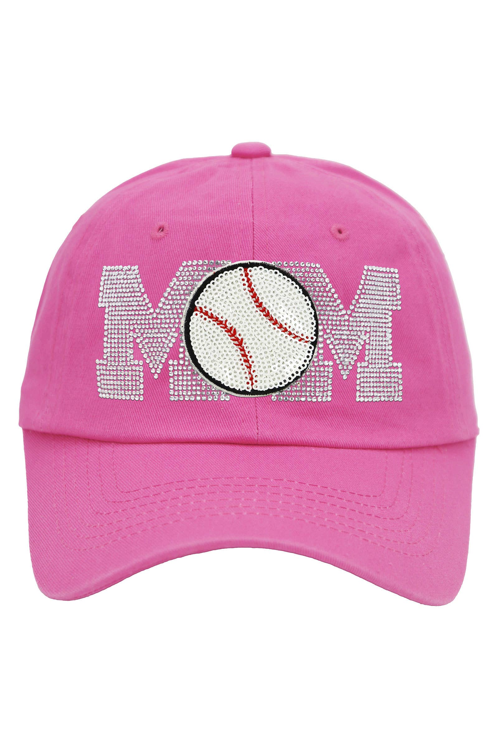 Cap Zone - Wholesale Baseball Cap - Women's - Baseball Mom Bling Rhinestone Cotton Polo Cap5