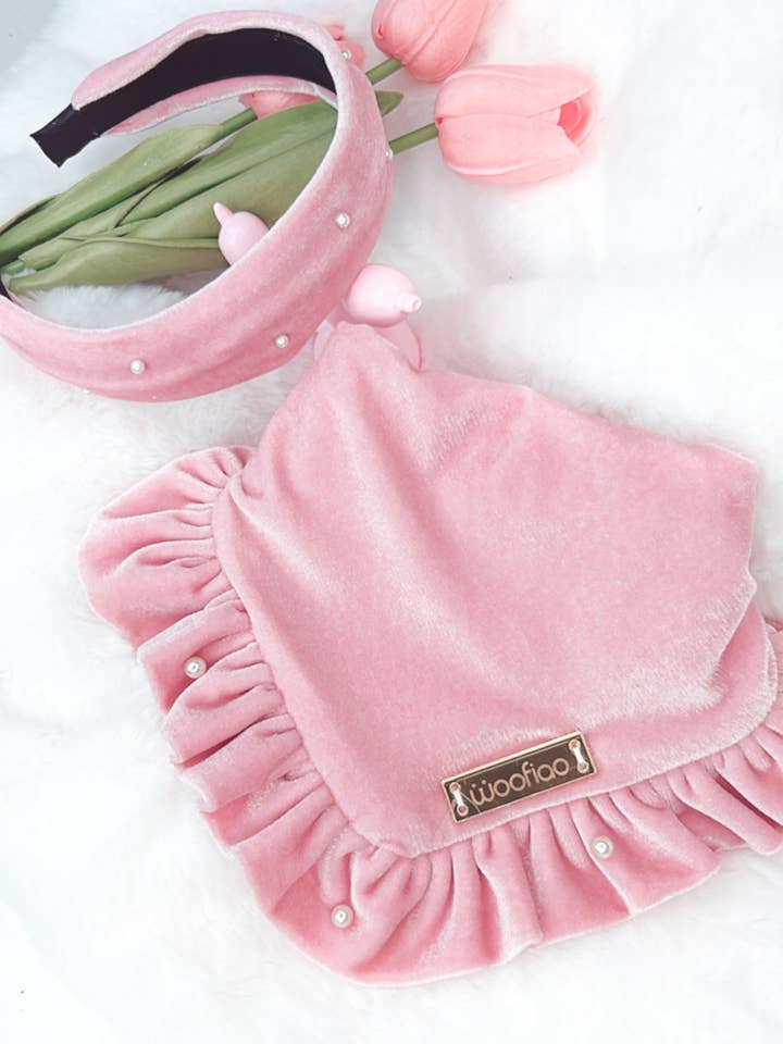 Valentina Velvet Bandana for wholesale by Woofiao