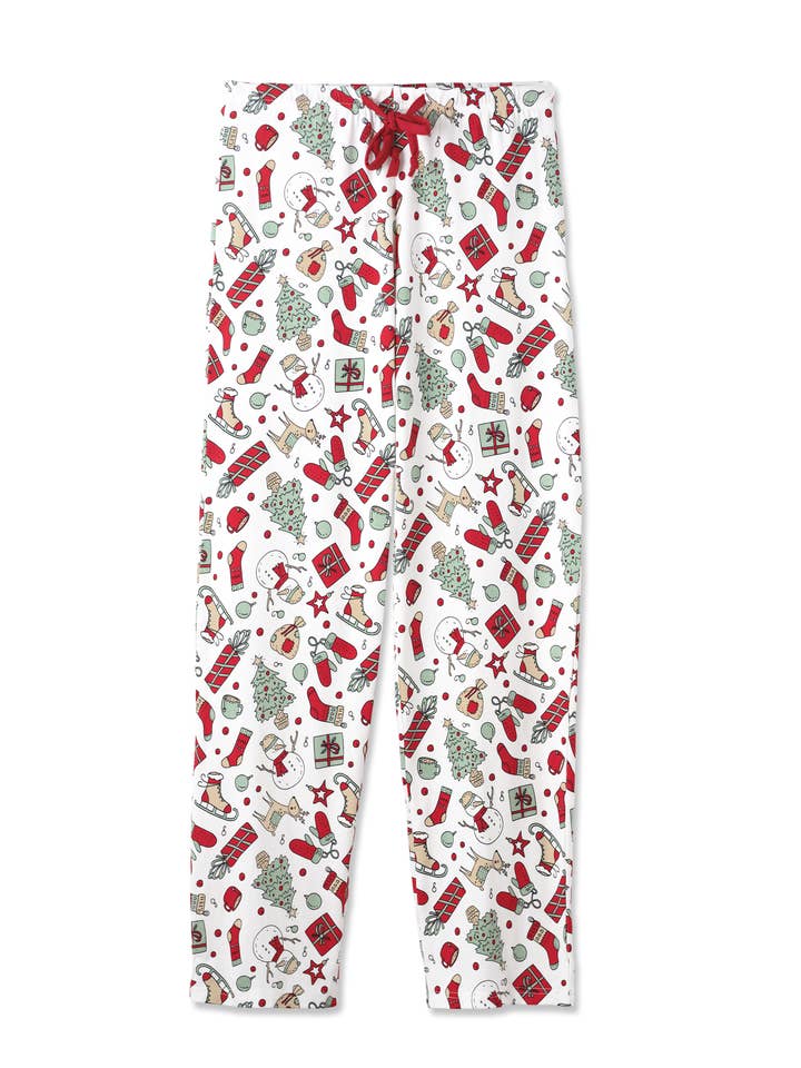 Tesa Babe - Wholesale Sleepwear Bottom - Unisex - Christmas Adult Bamboo Pajama Pants-Family Matching