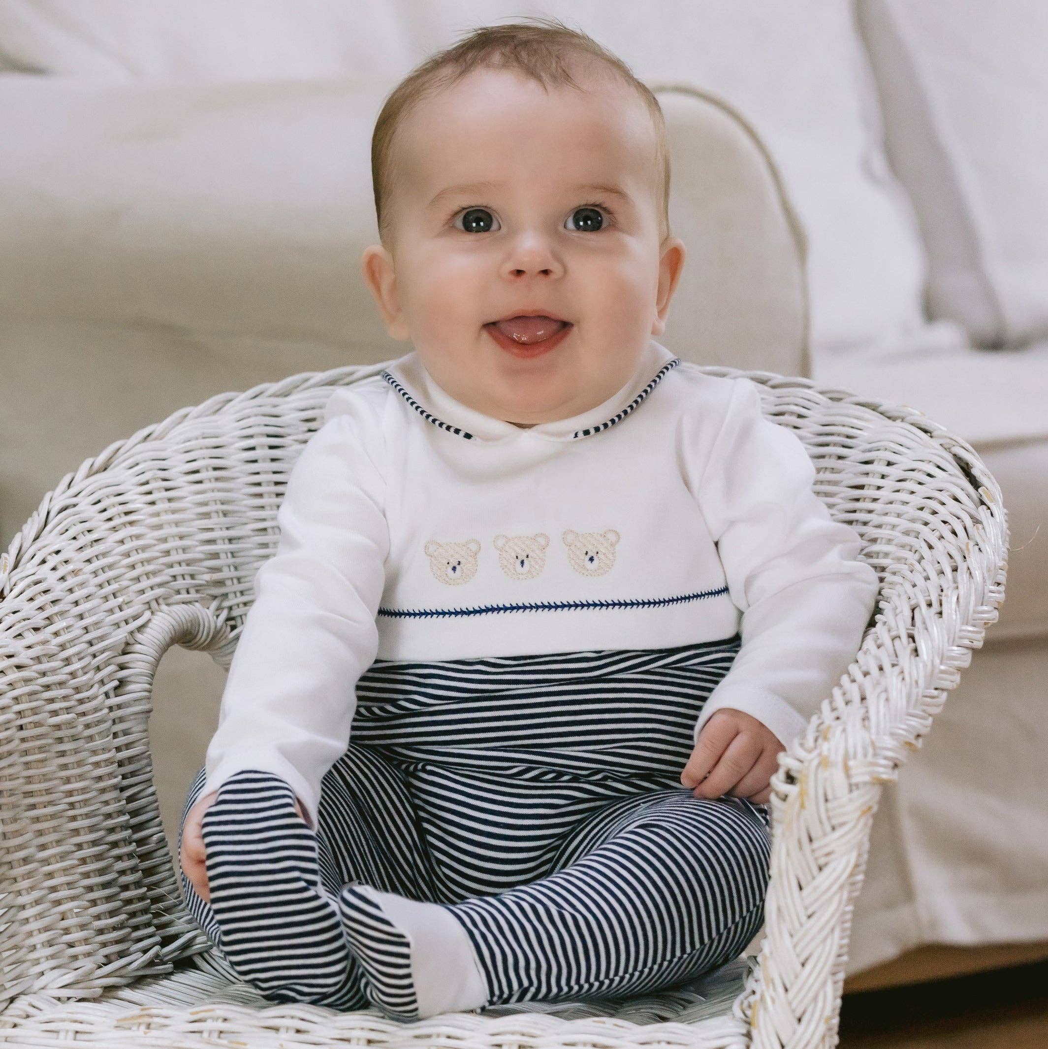 Emile Et Rose - Wholesale Clothing Set - Baby - Jasper Navy Boys Teddy Babygrow and Hat3