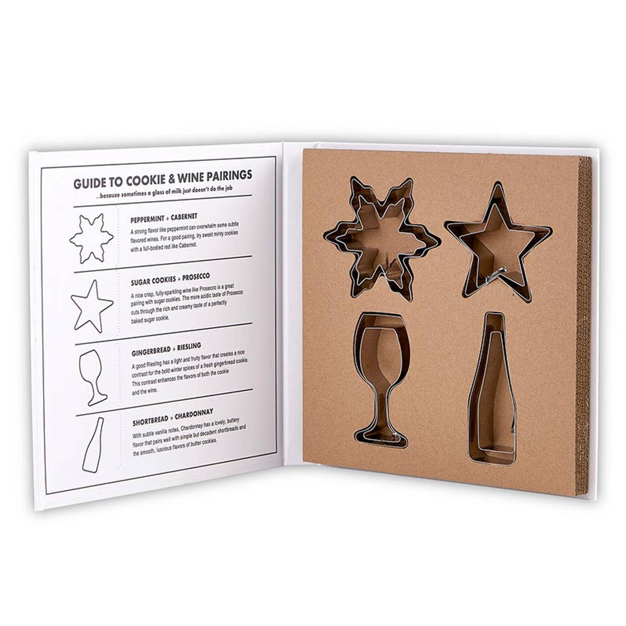 Santa Barbara Design Studio by Creative Brands - Wholesale Cookie Cutter - Face To Face Cookies & Wine Cookie Cutter Book Box2