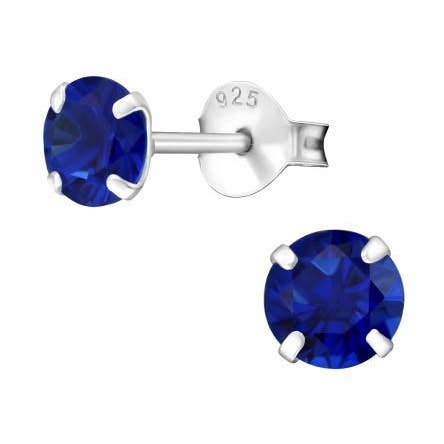 Barn Sterling Silver ”September Birthstone” Stud örhängen för wholesale av Liberty Charms