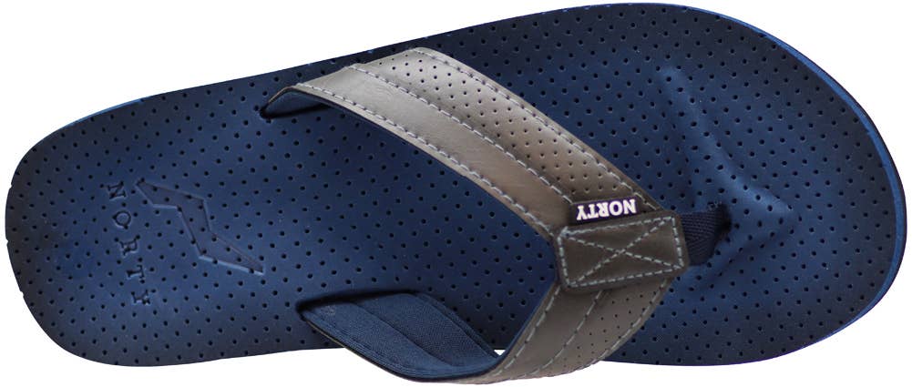 Eastern Off Price - Wholesale Flip flops – Men’s - Norty Men's Soft EVA Sandal Shoe 41452 Navy - Black6