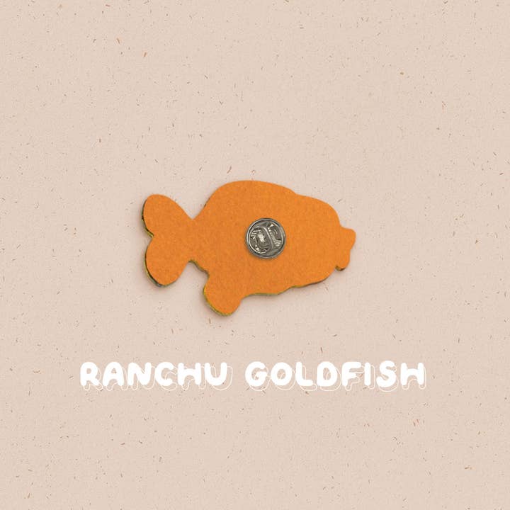 Ivycdraws - Vendita all'ingrosso Spilla da bavero - Spilla da ricamo Ranchu Goldfish