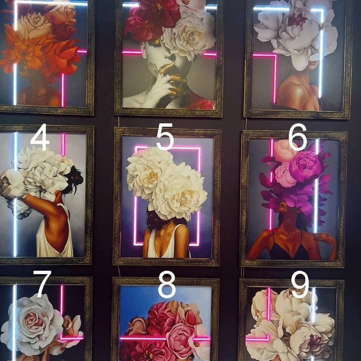 CityNeon - Wholesale Neon Sign - Neon Flower Painting Art - Flower Boutique Decor, Gallery Accent Walls, Statement Wall Arts2