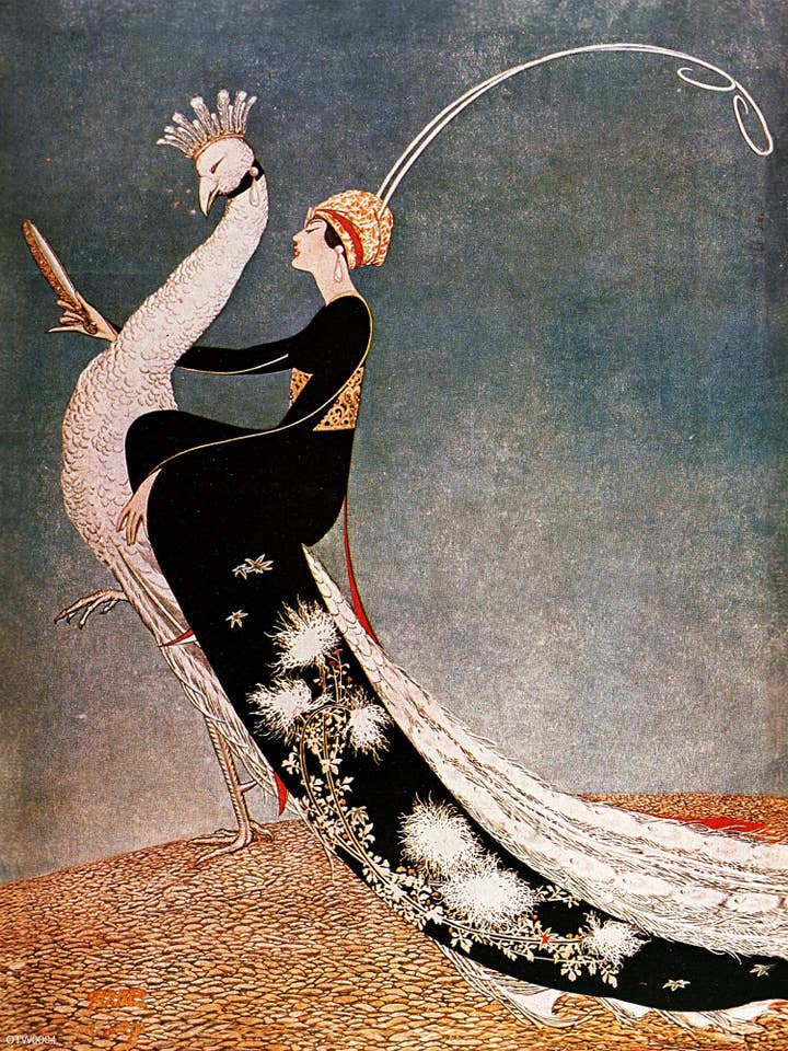 George Wolfe Plank Modekunsttryk vist på forsiden af Vogue april 1918 for engroshandel hos On The Wall Art Ltd