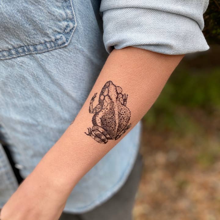 NatureTats - Wholesale Temporary Tattoo - Toad Temporary Tattoo