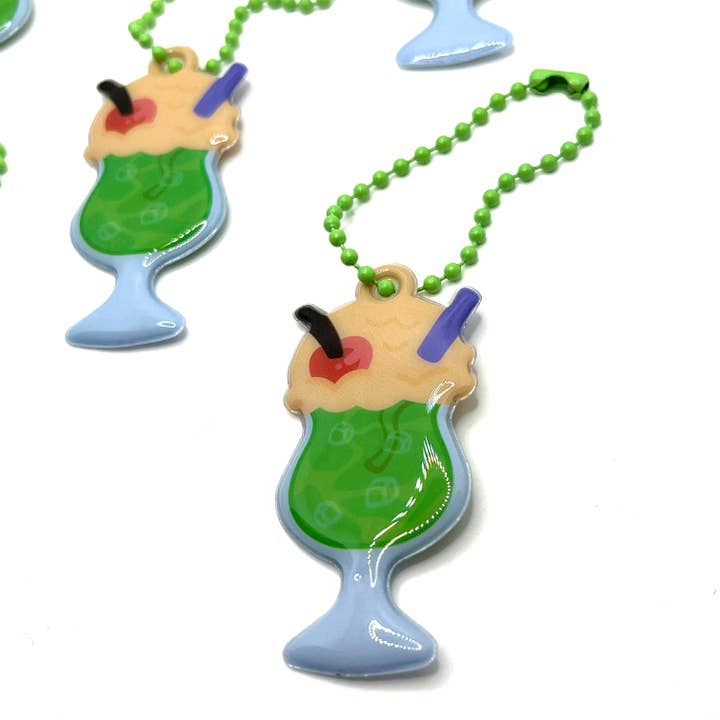 Porte-clés Melon Soda | PVC Puffy pour la vente par iwantyoursoda