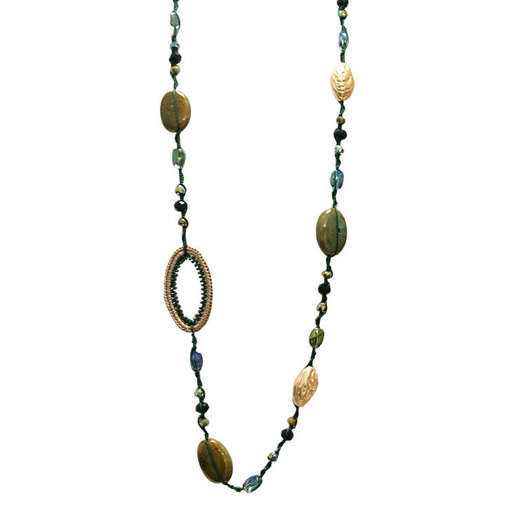 AMORINO SRL - Wholesale Beaded/Pearl Necklace - LONG ADJUSTABLE STRING BEADED NECKLACE - HZM24144A2773