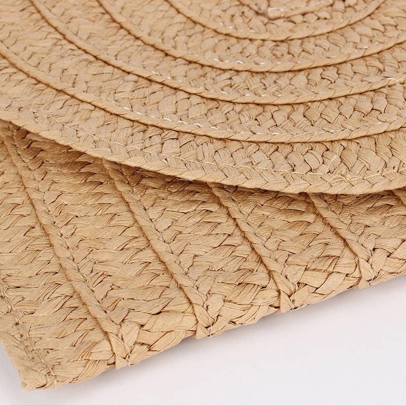 wandf - Vente Sac à bandoulière – femme - Sac bandoulière tissé à la mode Sac en paille fait main5