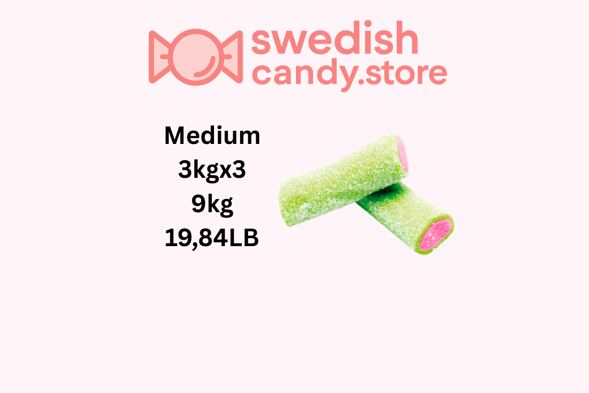 Swedish Candy.Store - Swedish Candy - Wholesale Gummy - Xl Sour Watermelon 3kg/6.61lb1