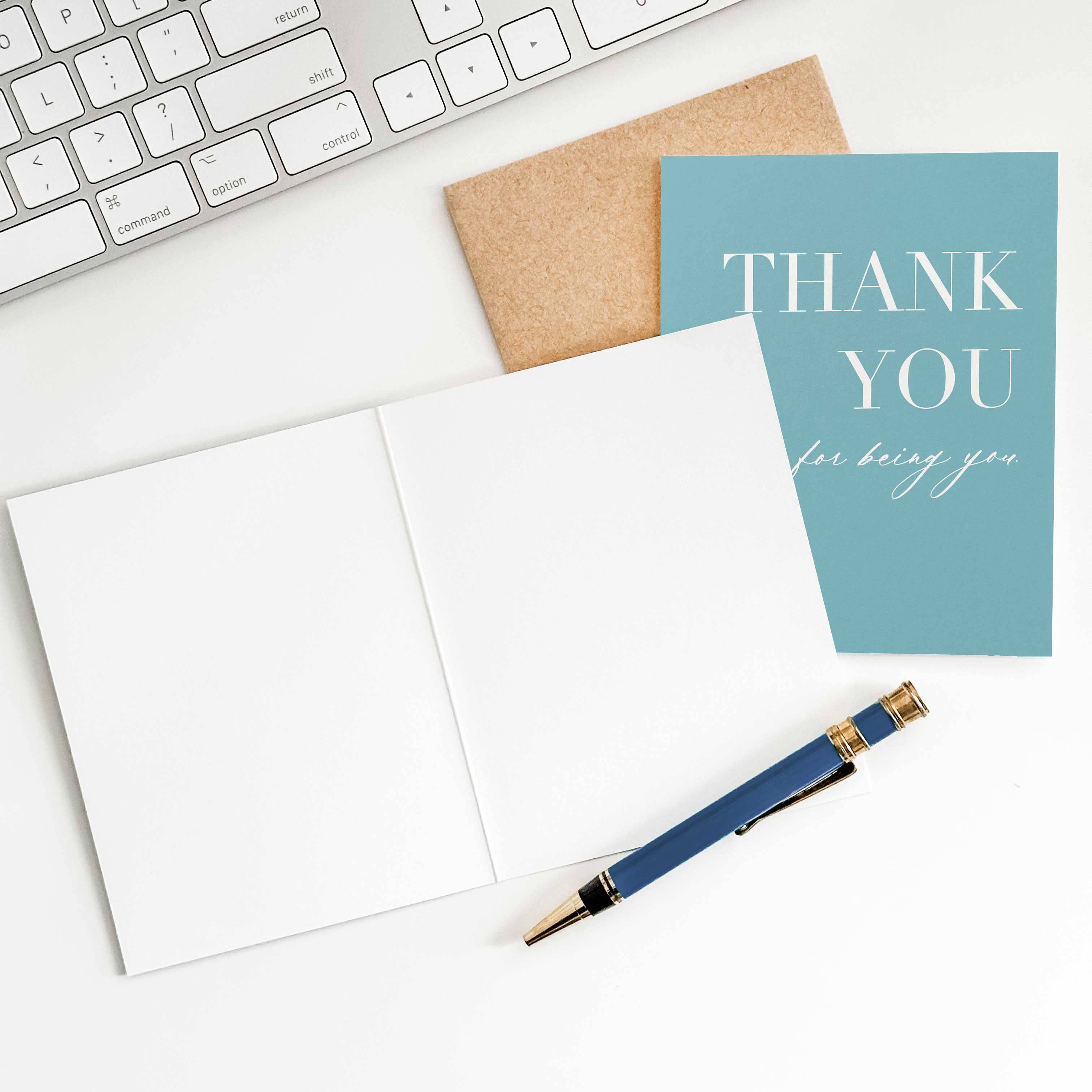 Blú Rose – wholesale Thank you card – Thank You for Being You Greeting Card1