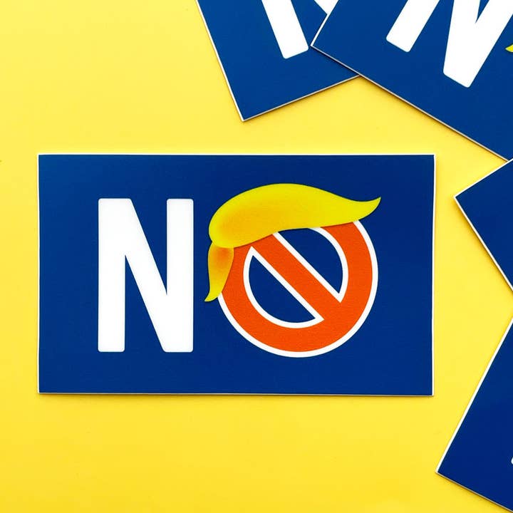 NO (Anti-Trump) Sticker for wholesale by Flags For Good