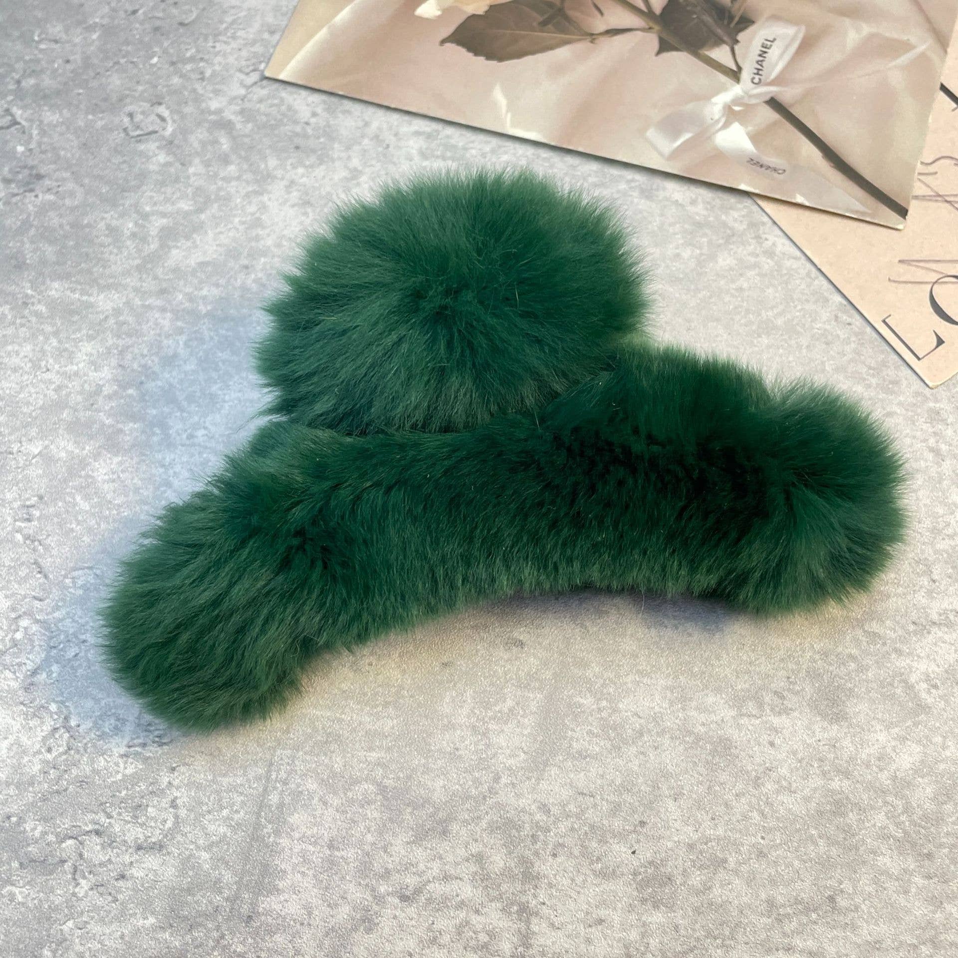ACCITY - Wholesale Hair Clip - Women's - Rex Rabbit Fur Claws - Elegant Mixed Color Clips_CWASC15916