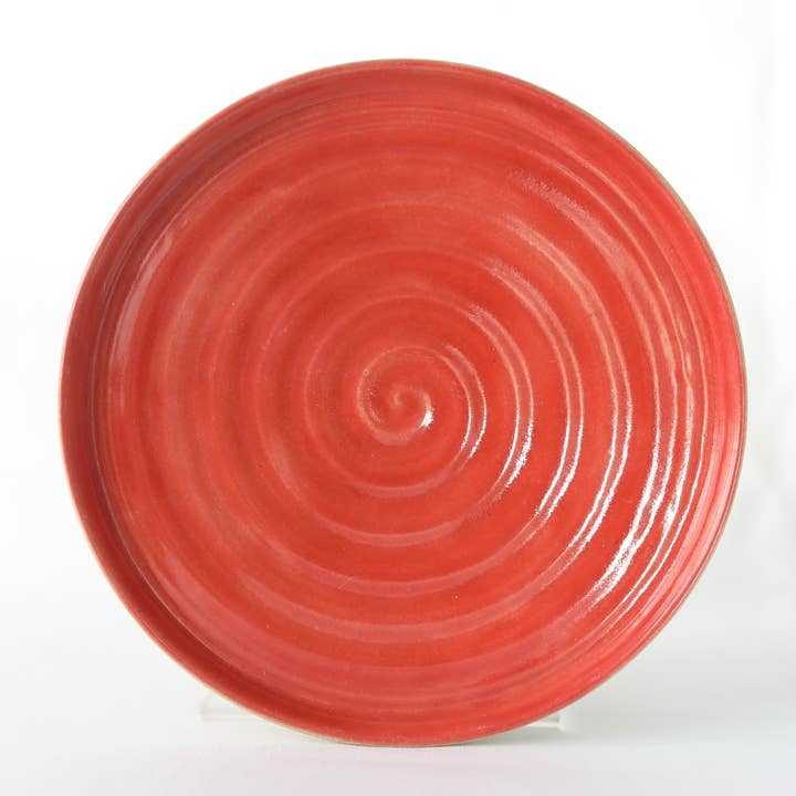 Cherry Red Classic Side Plate for wholesale by Katie L Thompson Designs