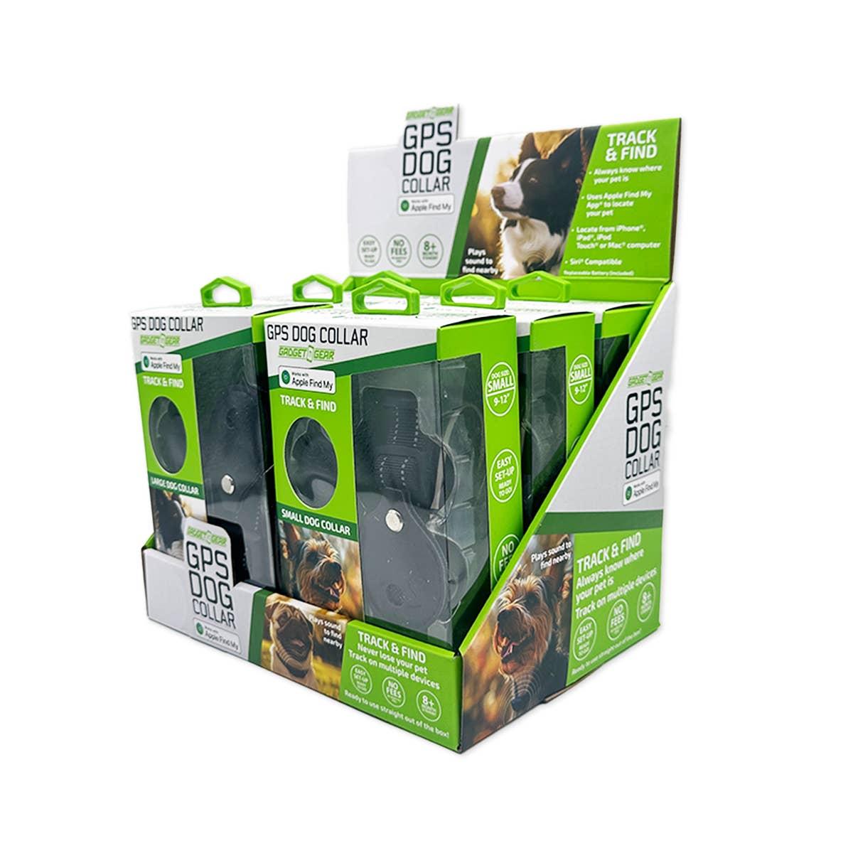 Novelty Brands - Wholesale Pet Collar - Dog - GPS Dog Collar Tracker Apple Find My™ Compatible - 6/Display