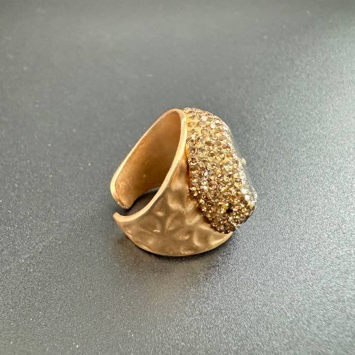 Ole - Vente Bague de cocktail/de cérémonie - Bague en alliage Clover Black Shell 5