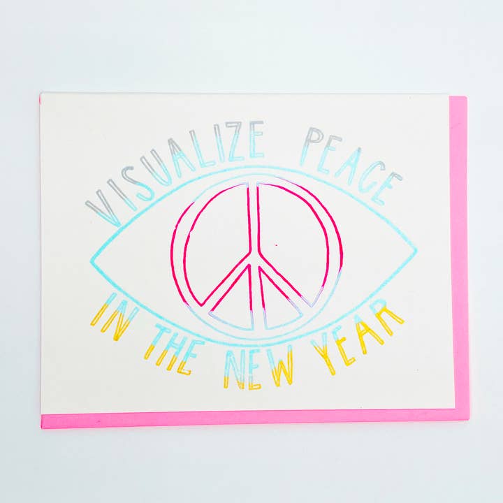 VISUALIZE PEACE CARD for wholesale by Cosmic Peace Studio