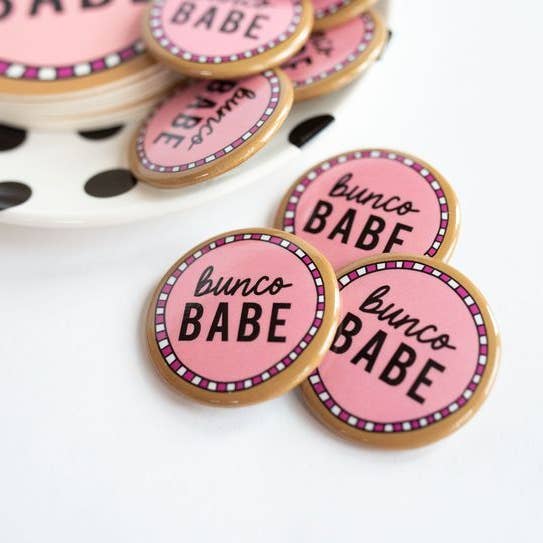 Francine and Georgia - Wholesale Lapel Pin/Button - Bunco Club Button