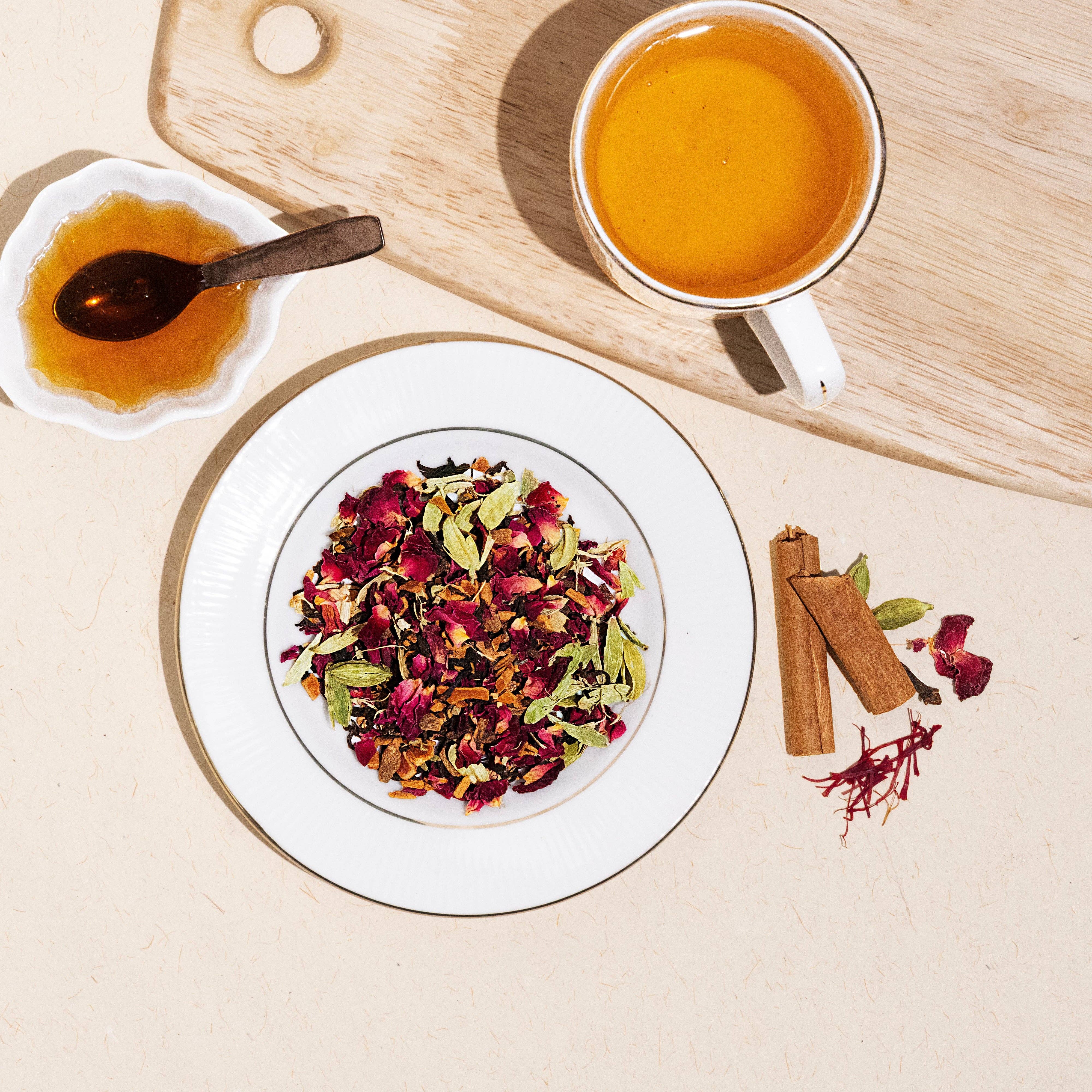 The Tea Heaven - Wholesale Loose Tea - Kashmiri Kahwa Spiced Green Loose Leaf Tea2