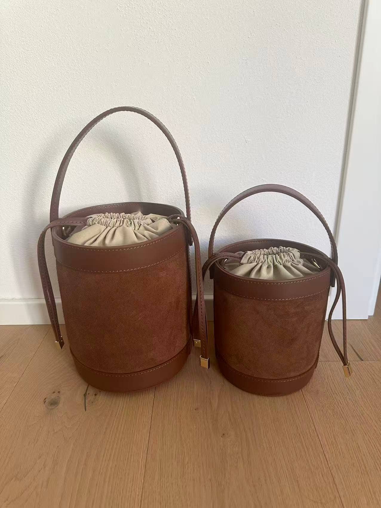 Zhade - Wholesale Drawstring Bag - Women's - HELENA- suede bucket10